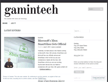 Tablet Screenshot of gamintech.wordpress.com