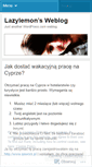 Mobile Screenshot of lazylemon.wordpress.com