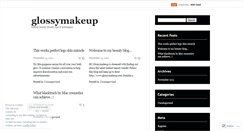 Desktop Screenshot of glossymakeup.wordpress.com