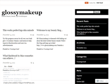 Tablet Screenshot of glossymakeup.wordpress.com