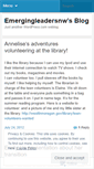 Mobile Screenshot of emergingleadersnw.wordpress.com