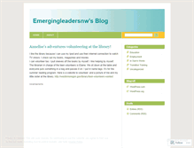 Tablet Screenshot of emergingleadersnw.wordpress.com