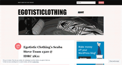 Desktop Screenshot of egotisticlothing.wordpress.com