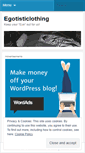 Mobile Screenshot of egotisticlothing.wordpress.com