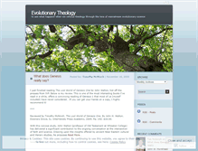 Tablet Screenshot of evolutionarytheology.wordpress.com