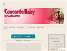 Tablet Screenshot of concordebabyshop.wordpress.com