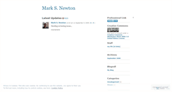 Desktop Screenshot of marksnewton.wordpress.com