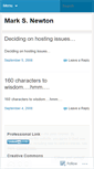 Mobile Screenshot of marksnewton.wordpress.com