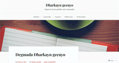 Desktop Screenshot of dharkayngeenyo.wordpress.com