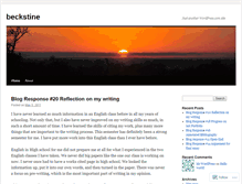 Tablet Screenshot of beckstine.wordpress.com