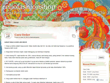 Tablet Screenshot of celiofashionshop.wordpress.com