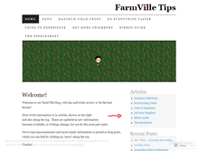 Tablet Screenshot of farmvilletips.wordpress.com
