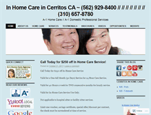 Tablet Screenshot of cerritosinhomecare.wordpress.com