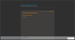 Desktop Screenshot of luthercollege1985.wordpress.com