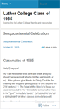 Mobile Screenshot of luthercollege1985.wordpress.com