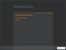 Tablet Screenshot of luthercollege1985.wordpress.com