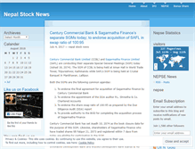 Tablet Screenshot of nepalstocknews.wordpress.com