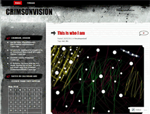 Tablet Screenshot of crimsonvision.wordpress.com