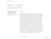 Tablet Screenshot of dearcabby.wordpress.com