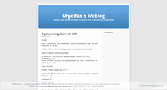 Desktop Screenshot of orgelfan.wordpress.com