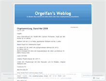 Tablet Screenshot of orgelfan.wordpress.com