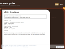 Tablet Screenshot of onemangafox.wordpress.com