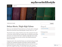 Tablet Screenshot of myfavoritelifestyle.wordpress.com