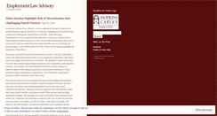 Desktop Screenshot of employmentlawadvisory.wordpress.com