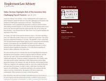 Tablet Screenshot of employmentlawadvisory.wordpress.com