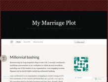 Tablet Screenshot of mymarriageplot.wordpress.com