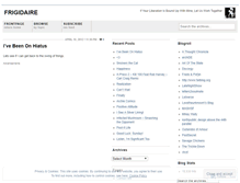 Tablet Screenshot of frigidaire.wordpress.com