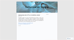 Desktop Screenshot of comunicacionintegral.wordpress.com