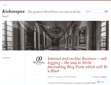 Tablet Screenshot of kishorapox.wordpress.com