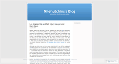 Desktop Screenshot of nilehutchins.wordpress.com