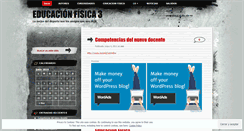 Desktop Screenshot of educacionfisica3.wordpress.com