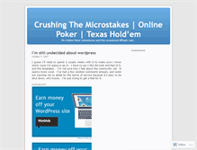 Tablet Screenshot of crushingthemicrostakes.wordpress.com