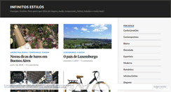 Desktop Screenshot of infinitosestilos.wordpress.com