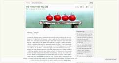 Desktop Screenshot of notomatoesplease.wordpress.com