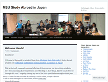 Tablet Screenshot of msustudyabroadjapan.wordpress.com