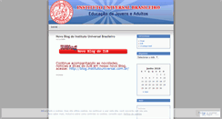 Desktop Screenshot of institutouniversal.wordpress.com