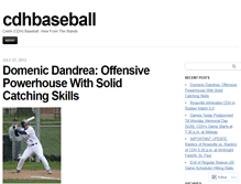 Tablet Screenshot of cdhbaseball.wordpress.com