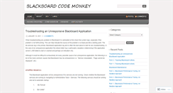 Desktop Screenshot of blackboardcodemonkey.wordpress.com