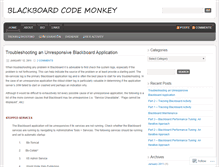 Tablet Screenshot of blackboardcodemonkey.wordpress.com