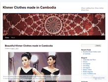 Tablet Screenshot of khmerclothes.wordpress.com