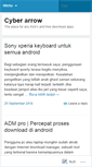 Mobile Screenshot of cyberarrow.wordpress.com