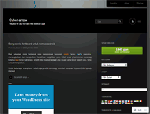 Tablet Screenshot of cyberarrow.wordpress.com