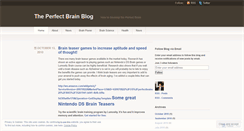 Desktop Screenshot of perfectbrain.wordpress.com