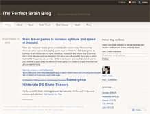 Tablet Screenshot of perfectbrain.wordpress.com