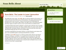 Tablet Screenshot of aboutsonobello.wordpress.com