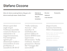 Tablet Screenshot of cicconestefano.wordpress.com